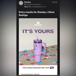 Olivia Rodrigo Stanley Cup